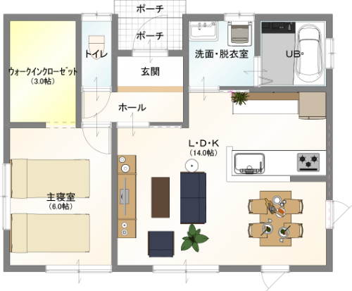 HIRAYA 基本プラン　見取り図　画像