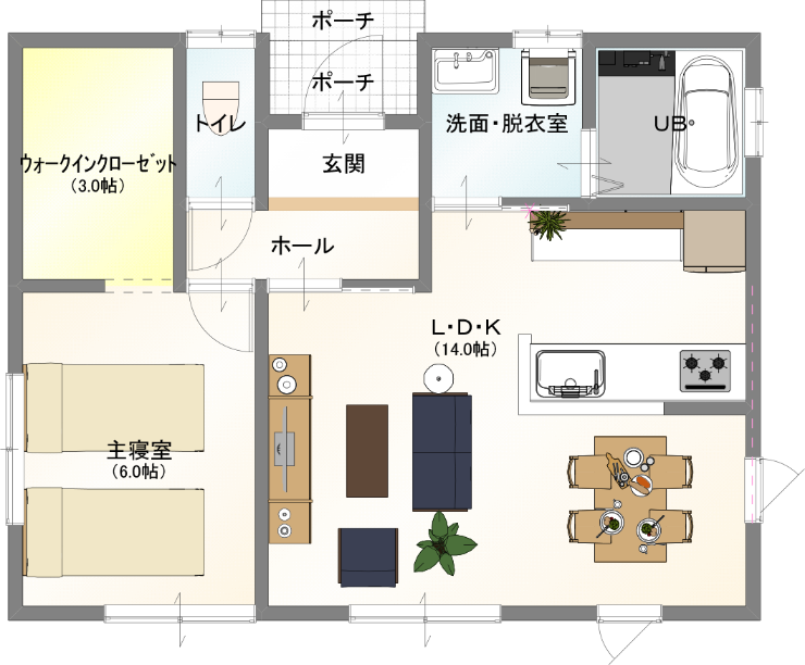 HIRAYA 基本プラン　見取り図　画像